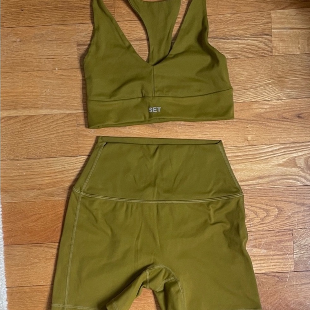 Set Active Moss Green Set XS